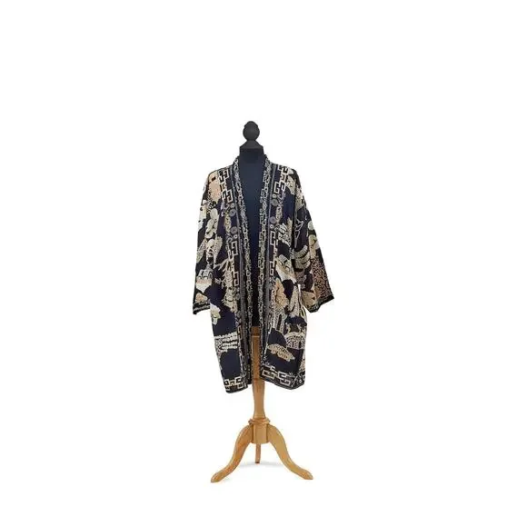 One Hundred Stars Print Cardigan Kimono, Giant Willow Black, One Size, NWT - Picture 3 of 8